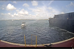 GRIMDEEPER at Bow of Dredge Atlantic Obtaining Sampling Location(s).