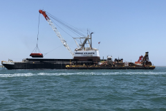 The Dredge Atlantic Working in Port Canaveral Entrance Channel.