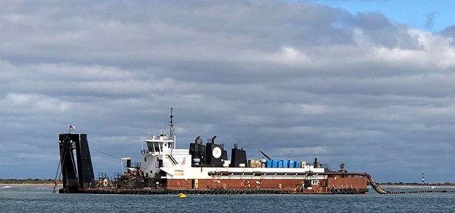 Cutter Suction Dredge CHARLESTON Working at SBDA