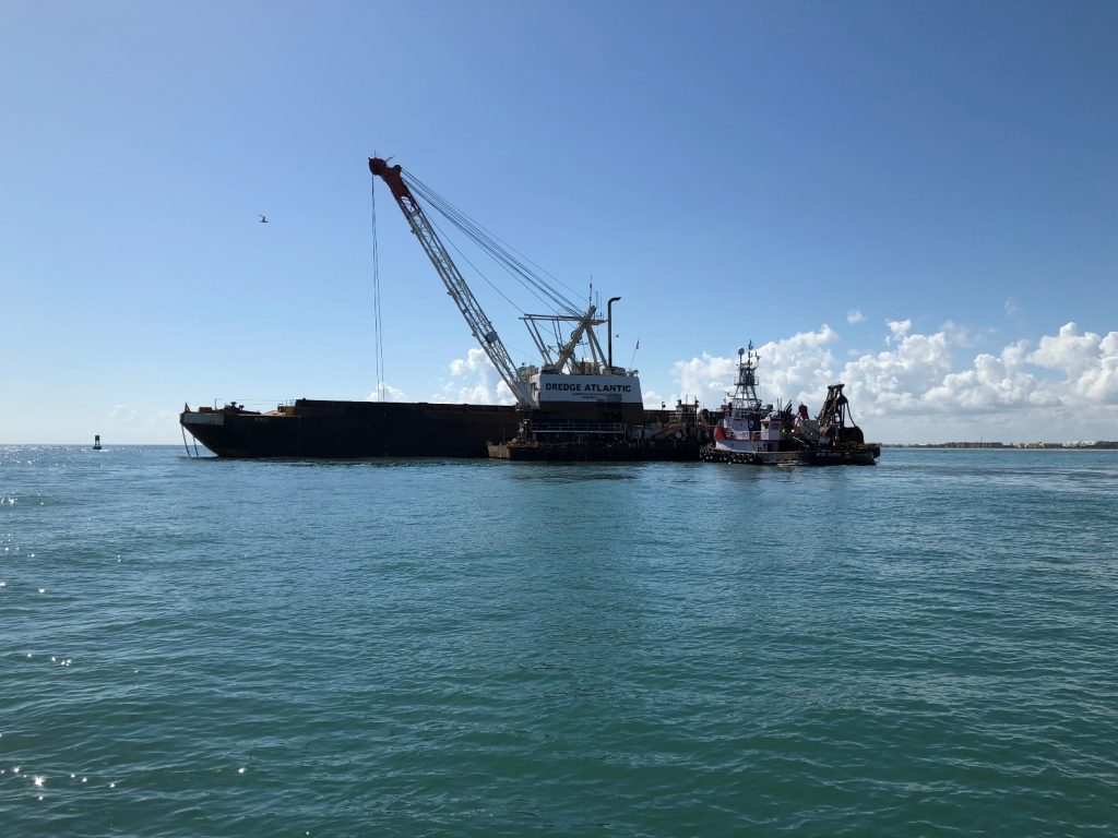 The 38 Cubic Yard Clamshell Dredge "ATLANTIC"