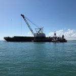 The 38 Cubic Yard Clamshell Dredge "ATLANTIC"