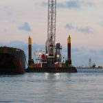 Dredge W506 Working in the Turning Basin
